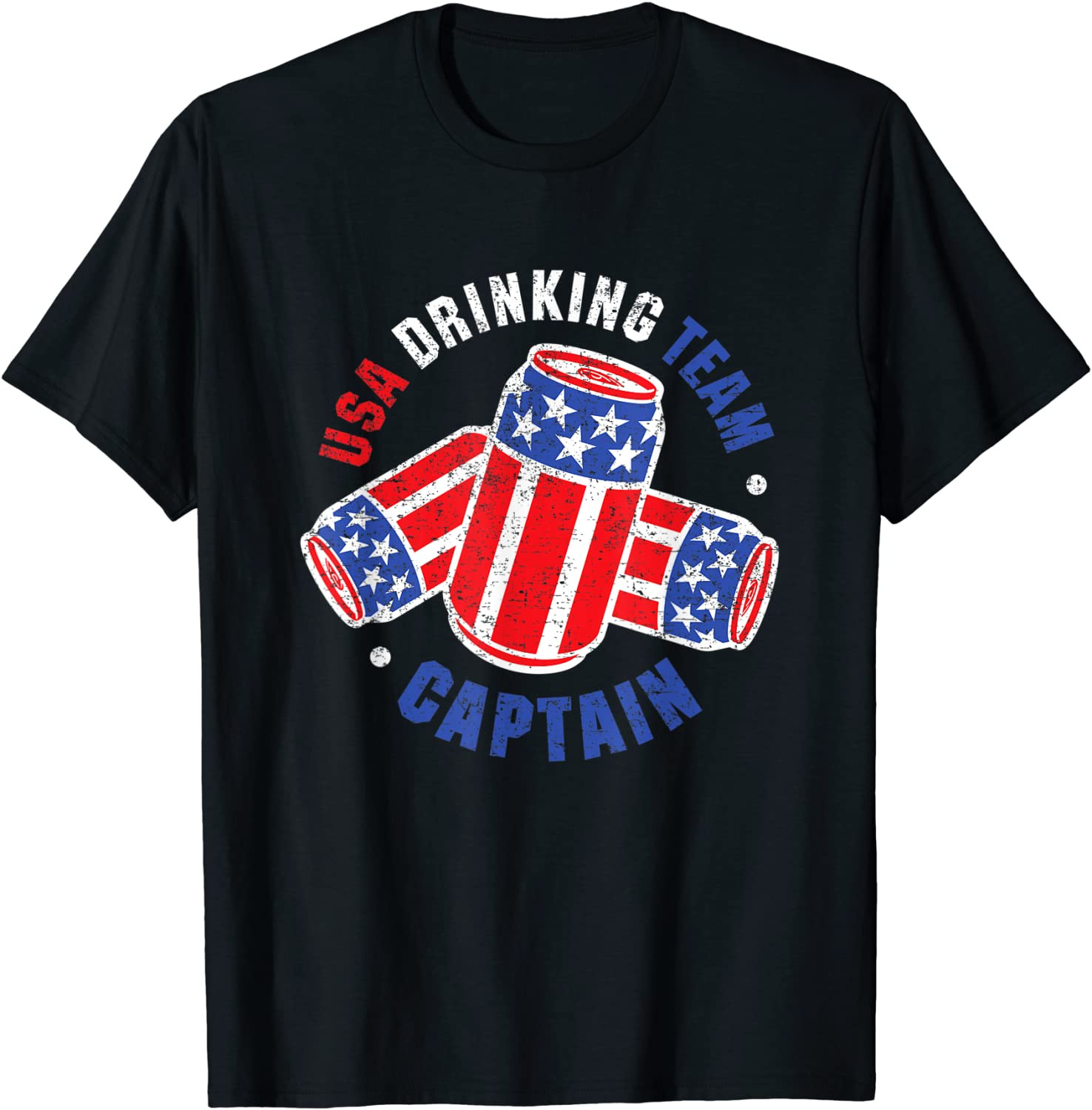 4th Of July Beer Can Flag T T-Shirt