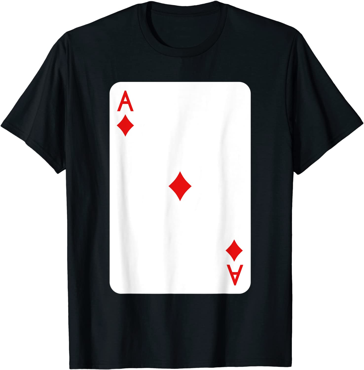 Ace Of Diamonds Playing Cards Halloween Costume Casino Easy T-Shirt