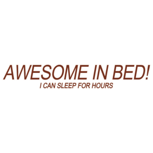 Awesome In Bed!