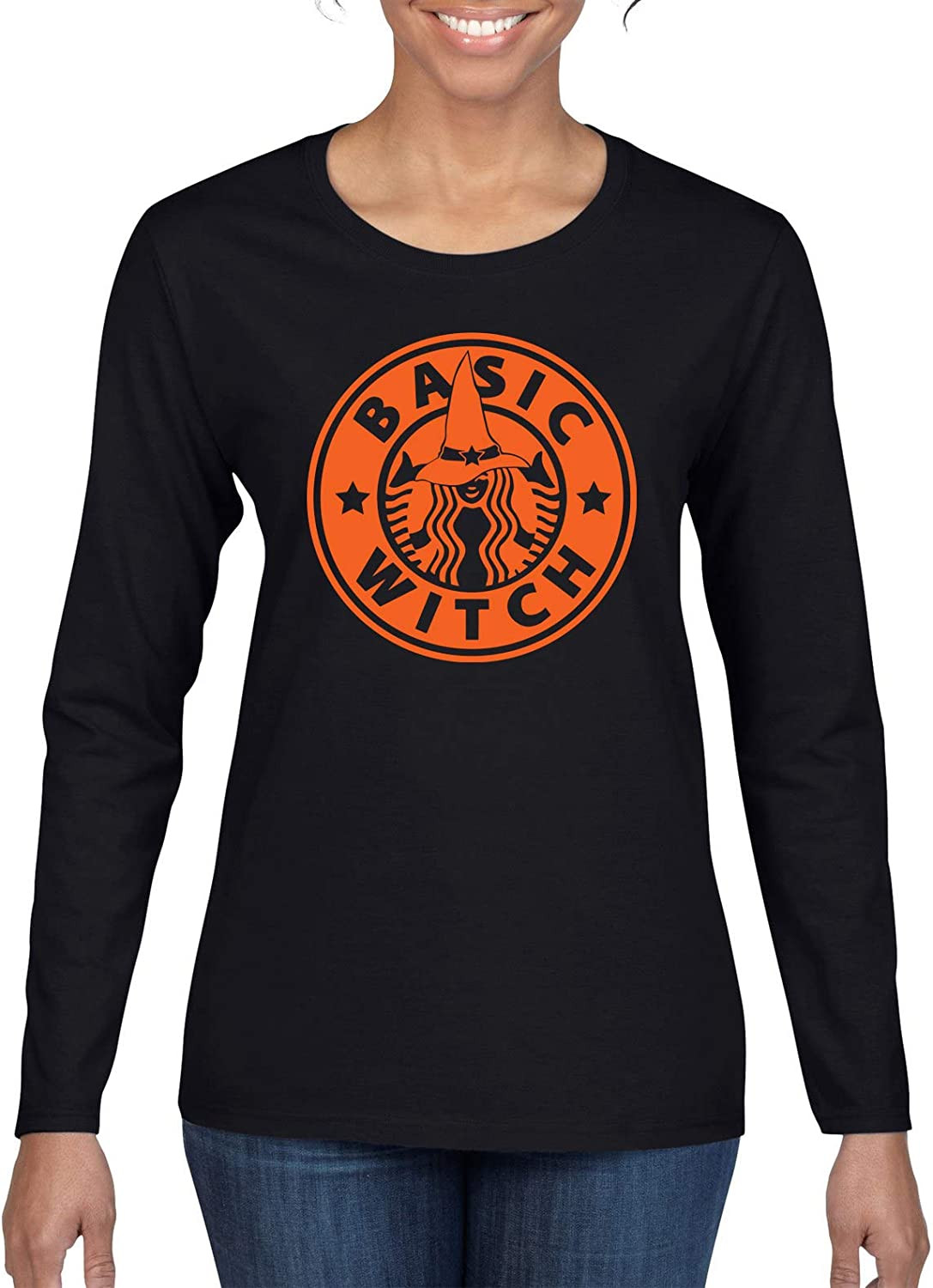 Basic Witch Coffee Orange Halloween T-Shirt