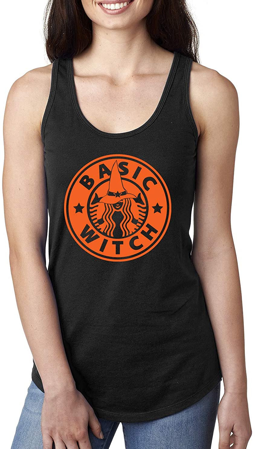 Basic Witch Coffee Orange Halloween T-Shirt