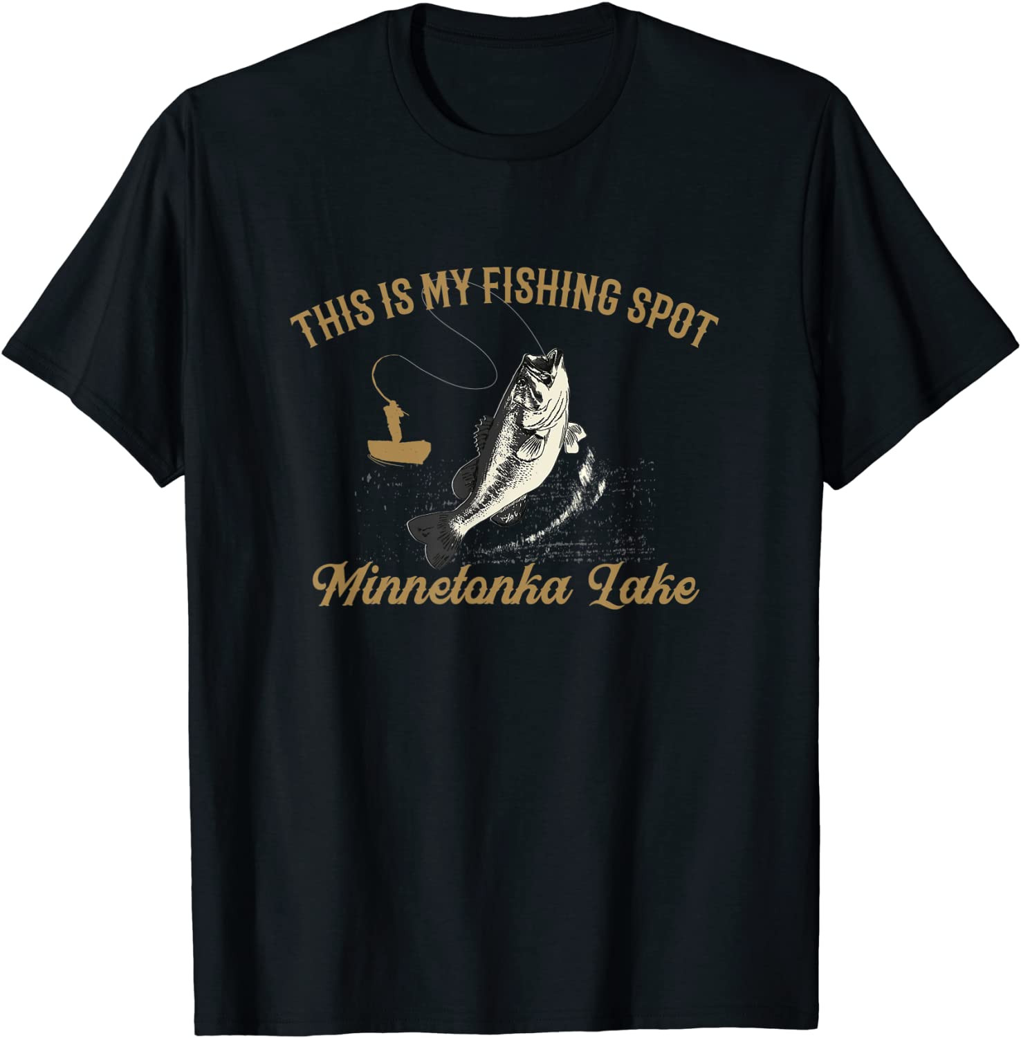 Beer And Fishing Is My Kind Of Thing Minnetonka Lake T-Shirt