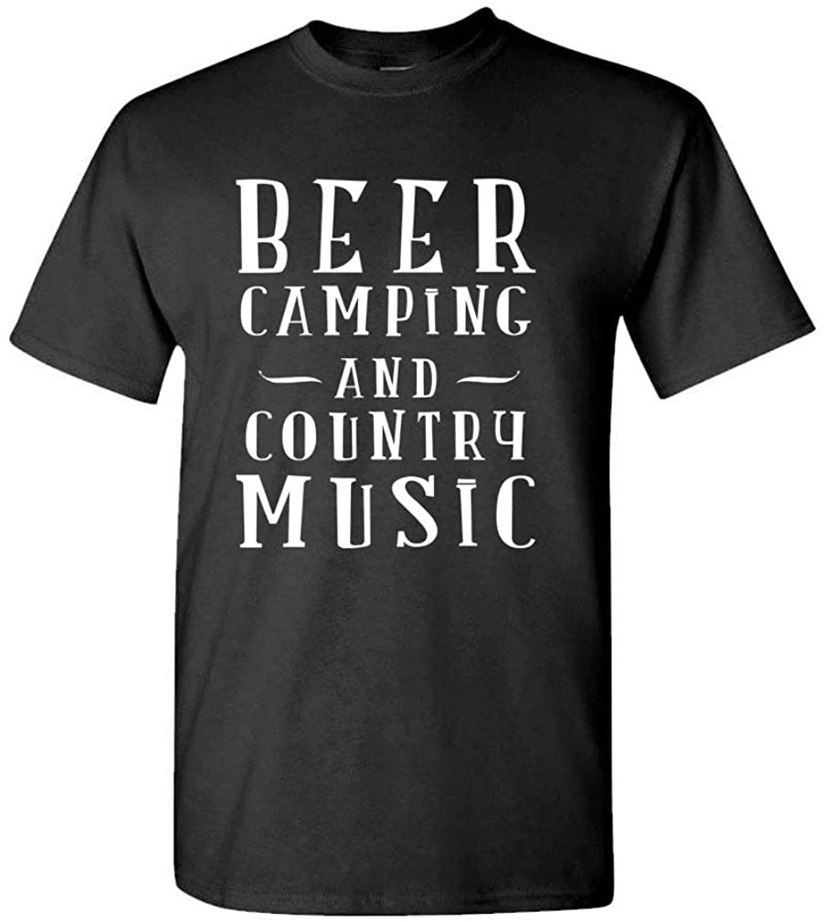 Beer Camping Country Music - Alcohol Party T-Shirt