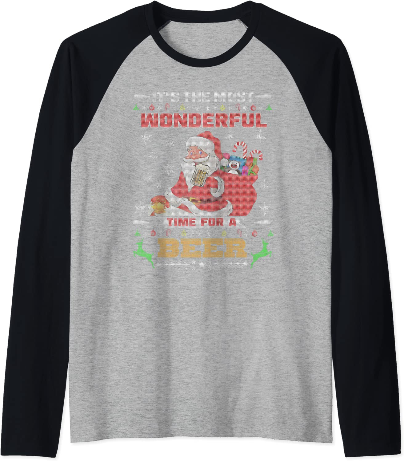 Beer Drinking Santa Gear For Adults T-Shirt