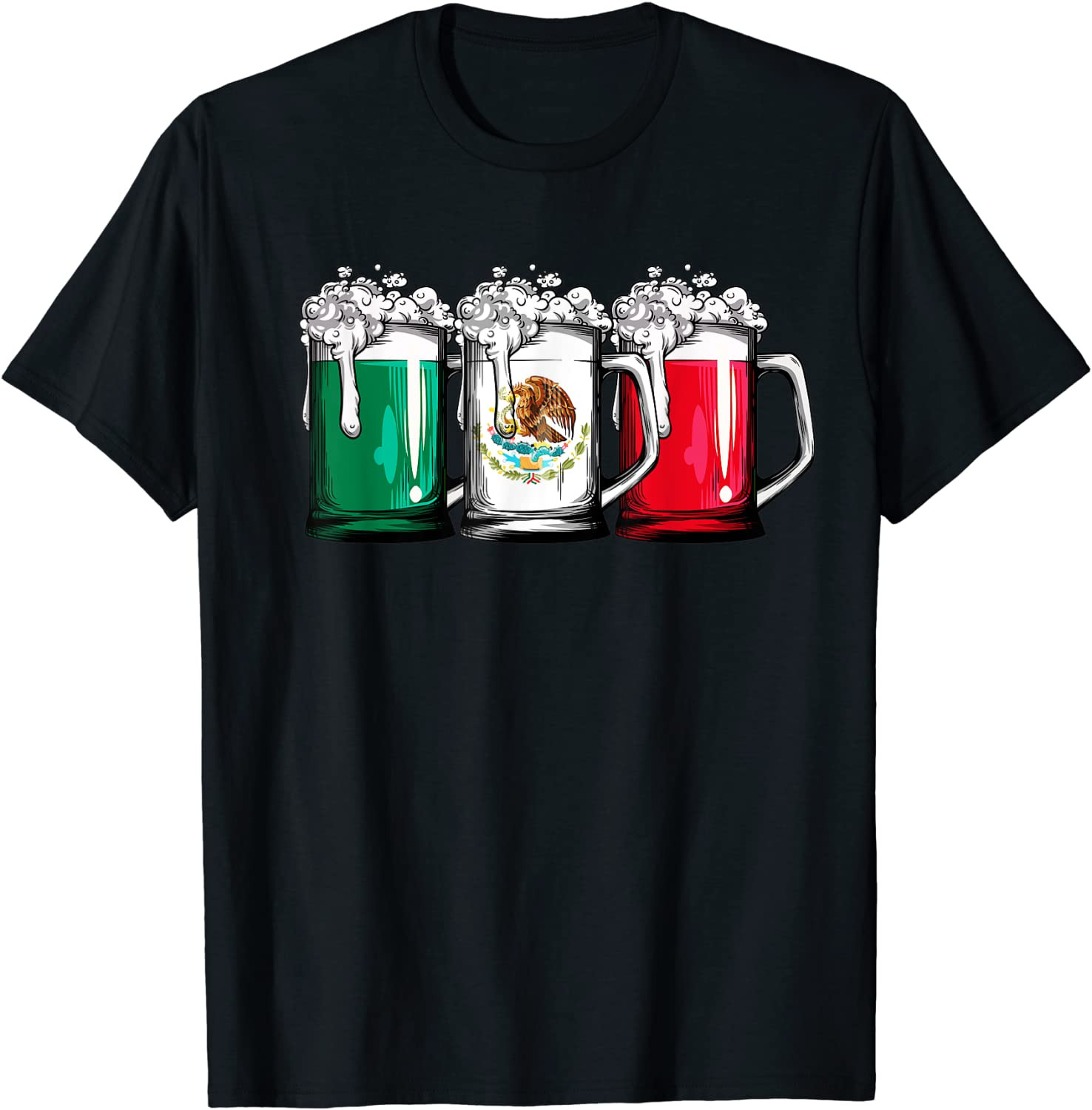 Beer Mexican Flag T-Shirt