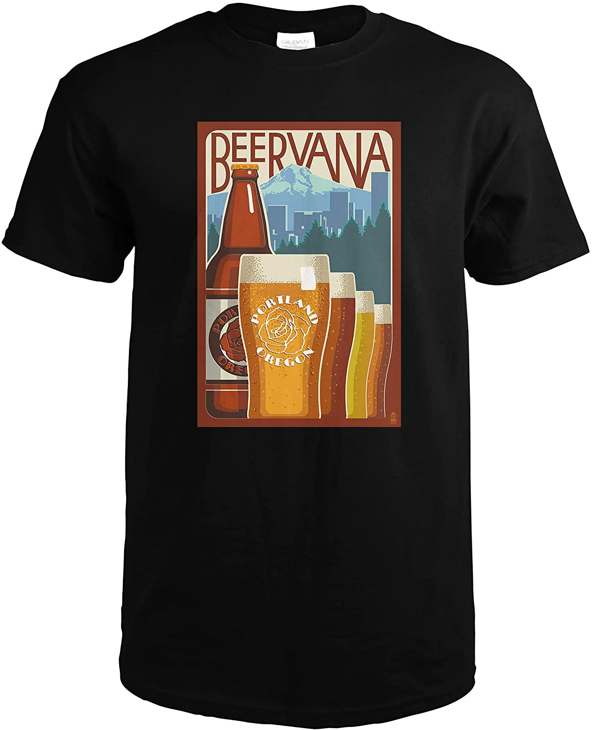 Beervana Vintage Sign, Portland, Oregon (Premium T-Shirt