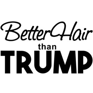 Better hair than Trump - Donald Trump