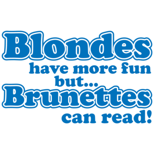 Blondes Have More Fun But Brunettes Can Read