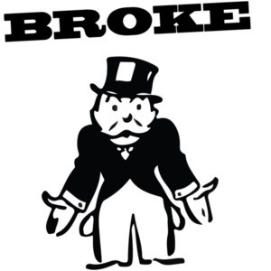 Broke! monopoly man