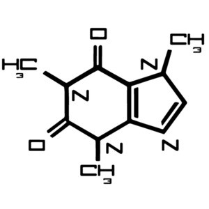 Caffeine molecule
