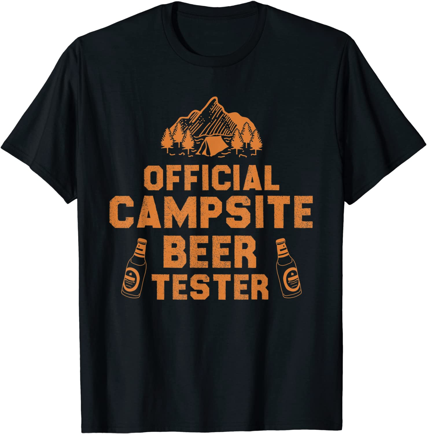 Camping Humor - Official Campsite Beer Tester Drinking  T-Shirt