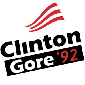 Clinton Gore 92 vintage democratic