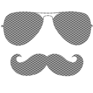 Cool Mustache Sunglasses. Funny Cool