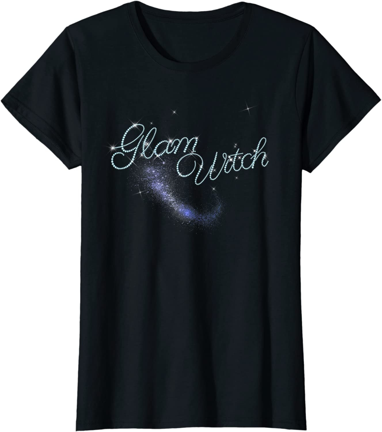 Dazzling And Sexy Glam Witch Graphic Halloween T-Shirt