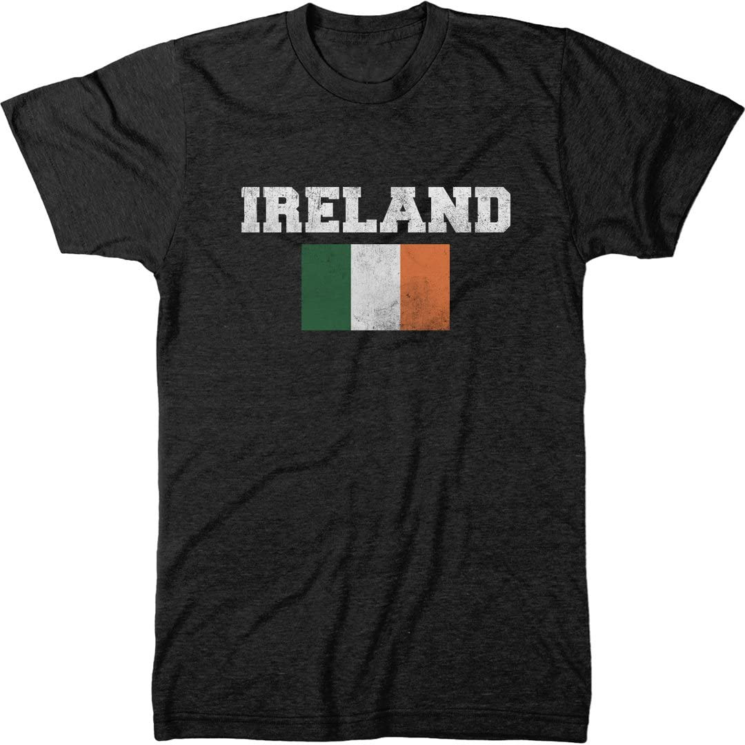 Distressed St. Patrick's Day Ireland Flag Men's T-Shirt