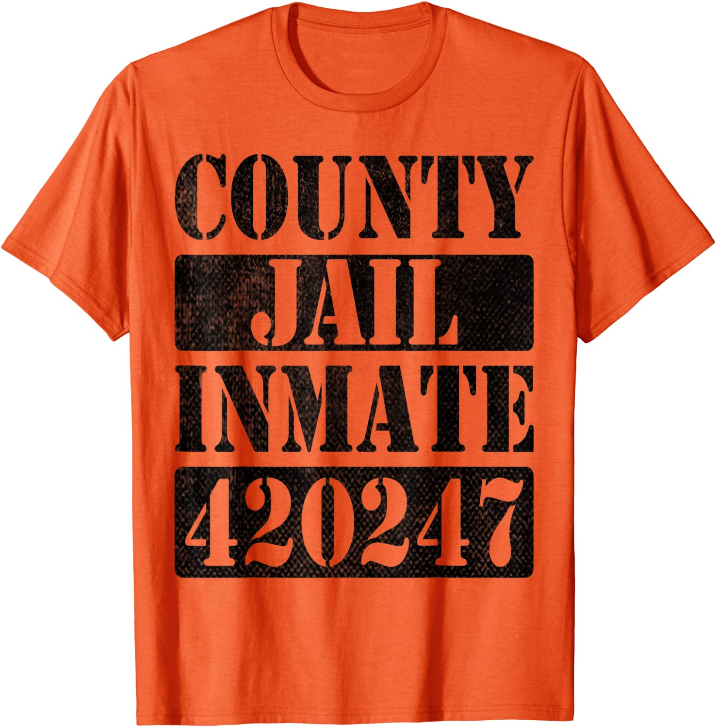 DIY Halloween Costume Jail Prisoner Inmate Security Prison T-Shirt