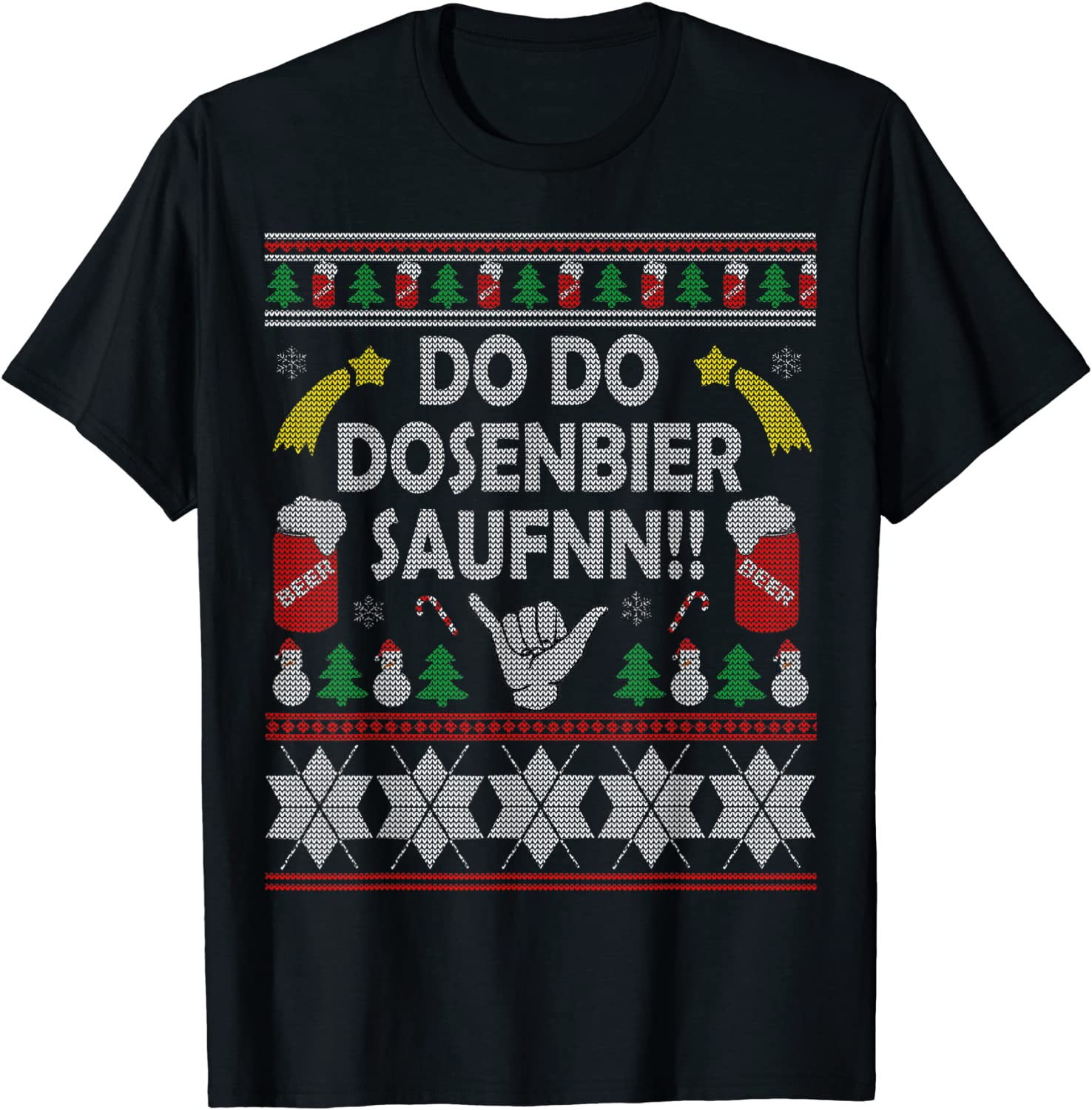 Do Do Do Can Beer Drinking Christmas Ugly  Gift T-Shirt