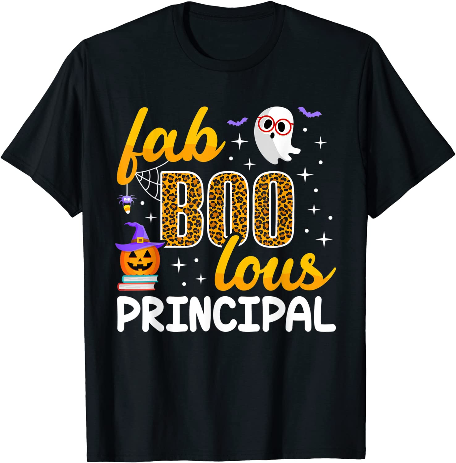 Faboolous Principal Halloween School Costume Boo Ghost T-Shirt