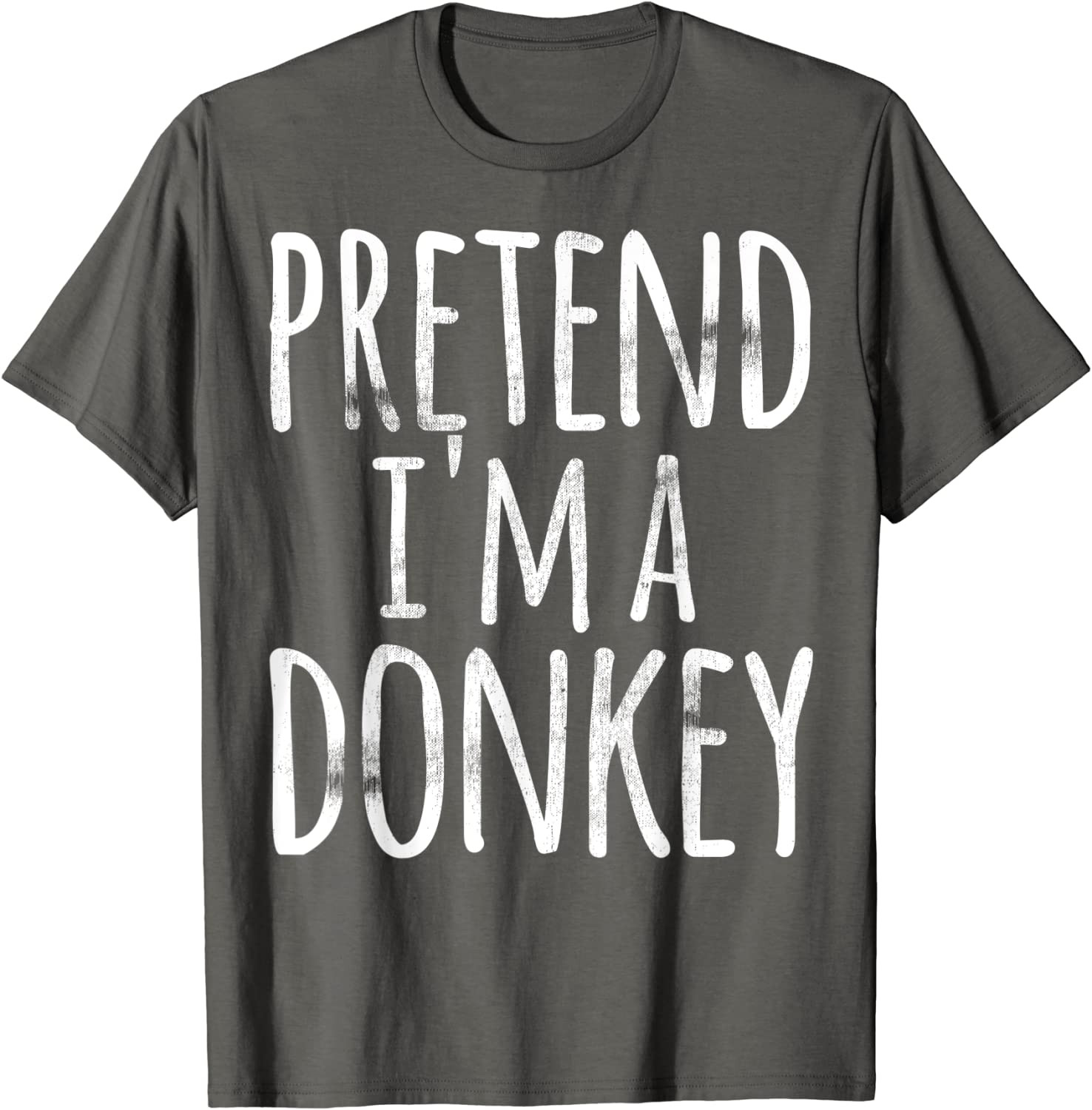 Funny Easy Lazy Halloween PRETEND I'M A DONKEY Costume Gift T-Shirt