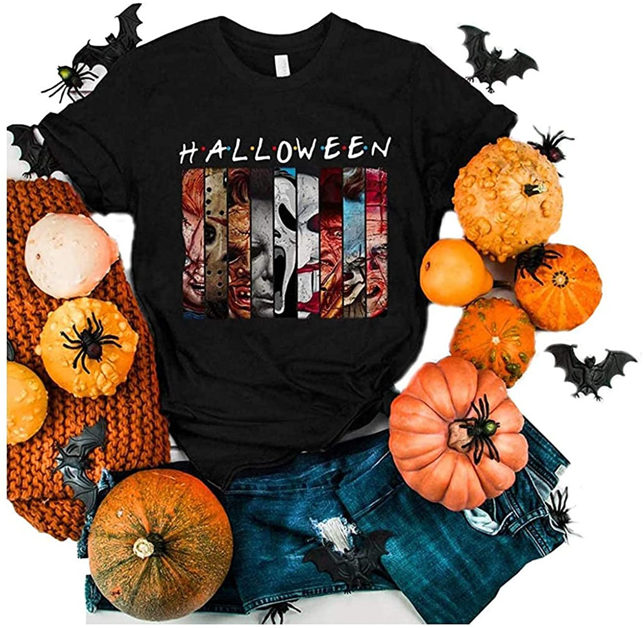 Funny Friends Horror Halloween T-Shirt