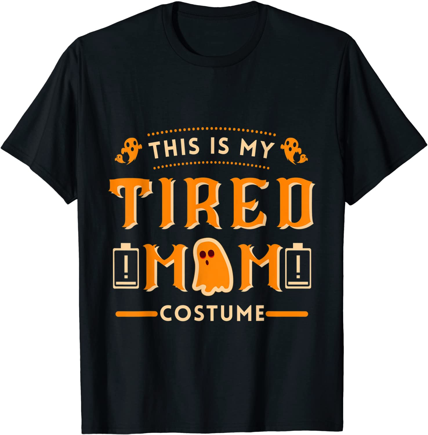 Funny Halloween Mother Tired Mom Costume T-Shirt