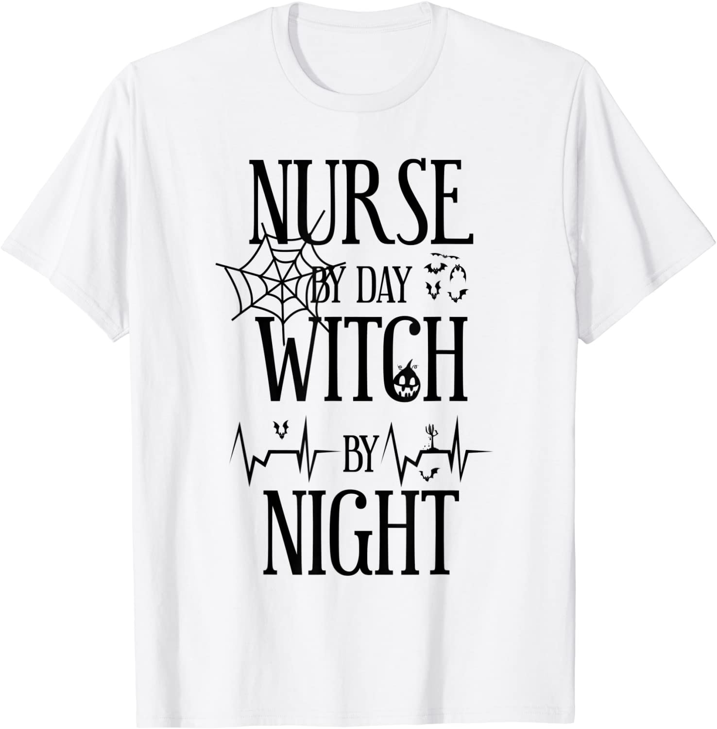 Funny Halloween Nurse Graphic T-Shirt