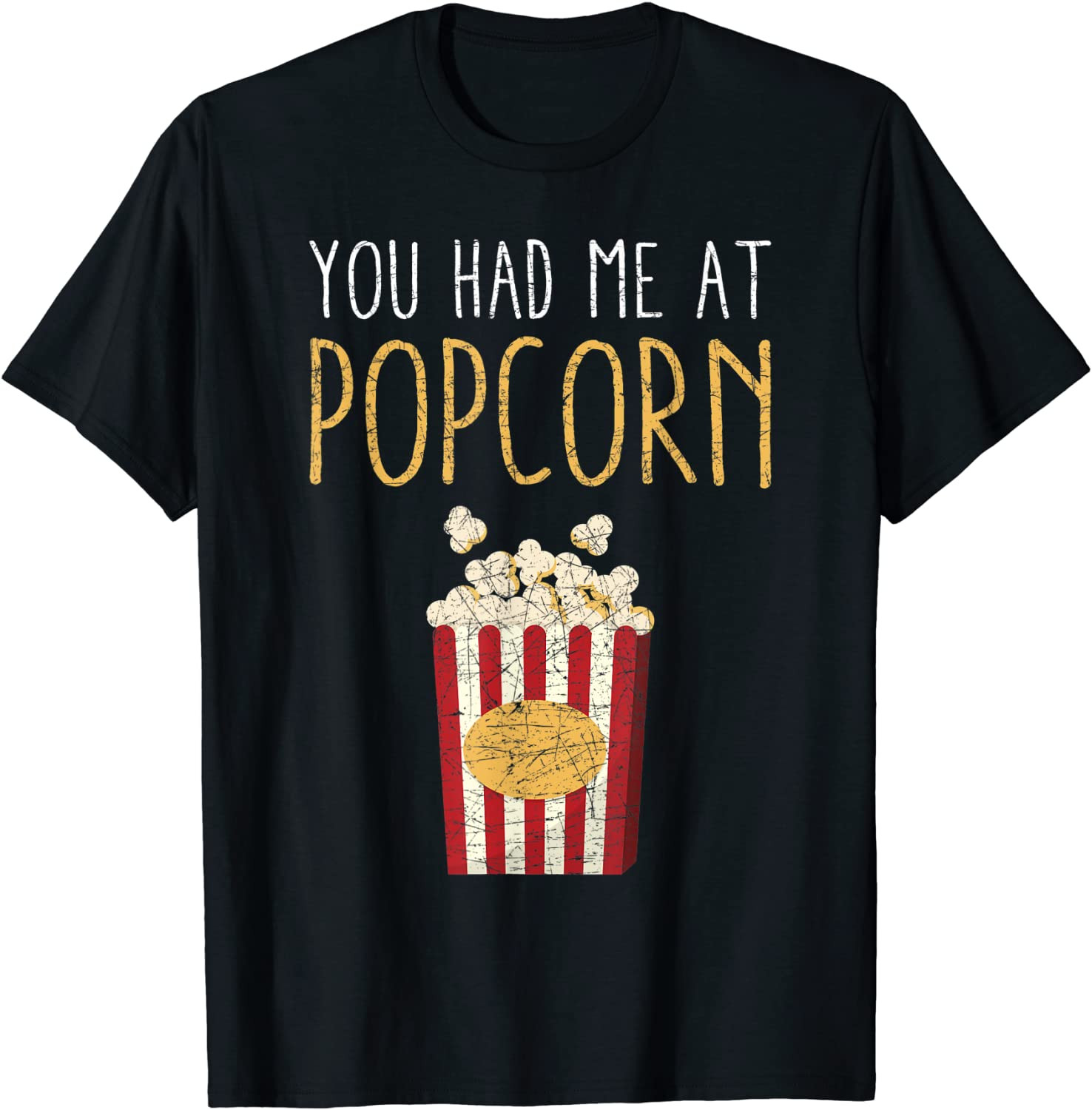 Funny Movie Night Snacks Film Food Lover Popcorn T-Shirt