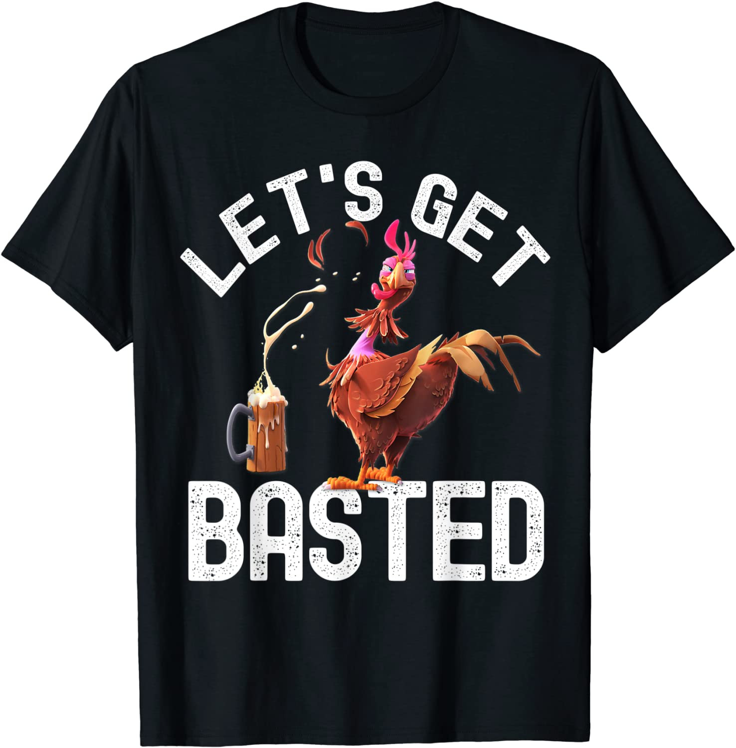 Funny Thanksgiving Holiday Costume Let's Get Basted T-Shirt
