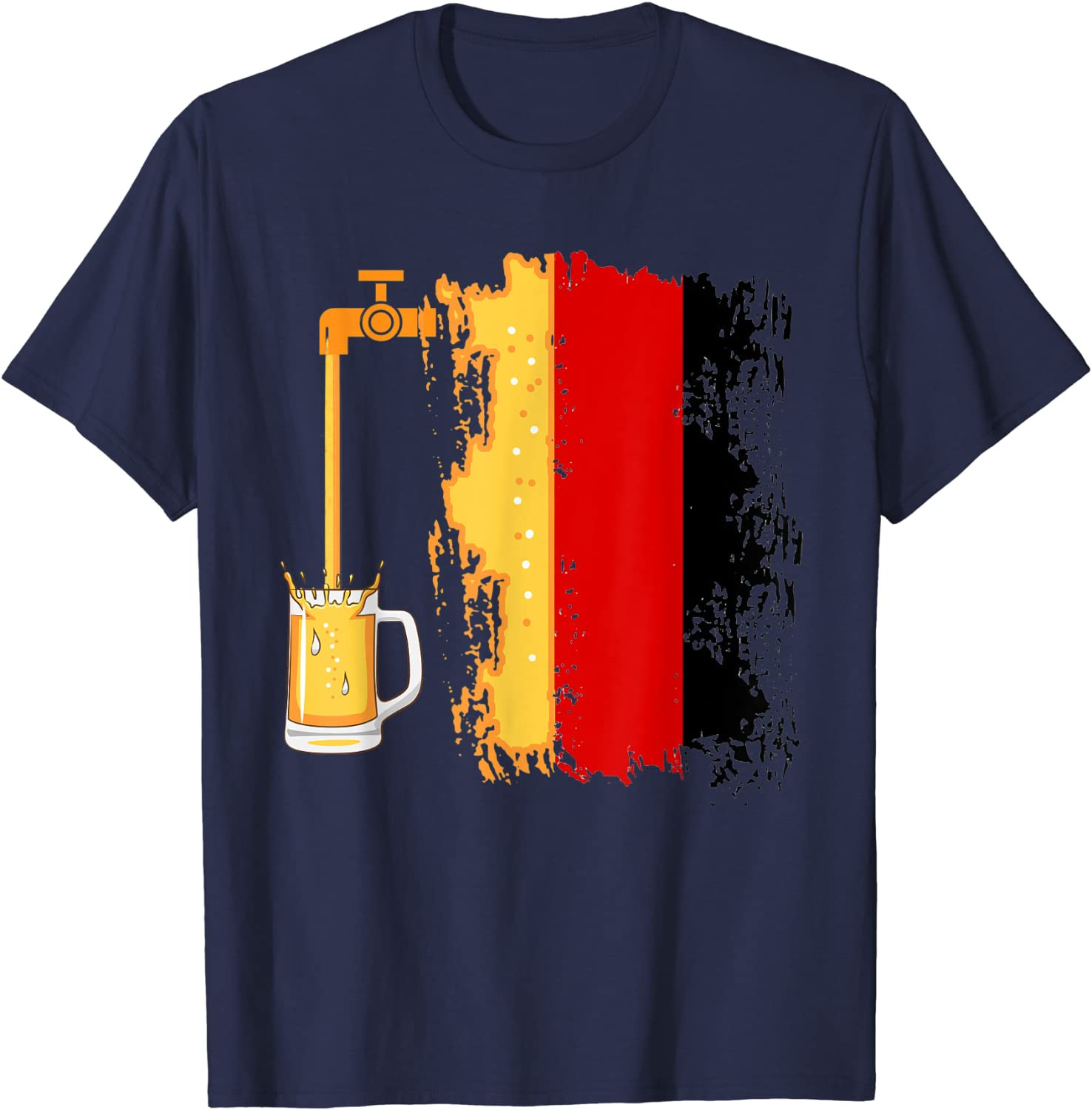 Germany Flag Craft Beer Festival Drinking Home Brewer T-Shirt