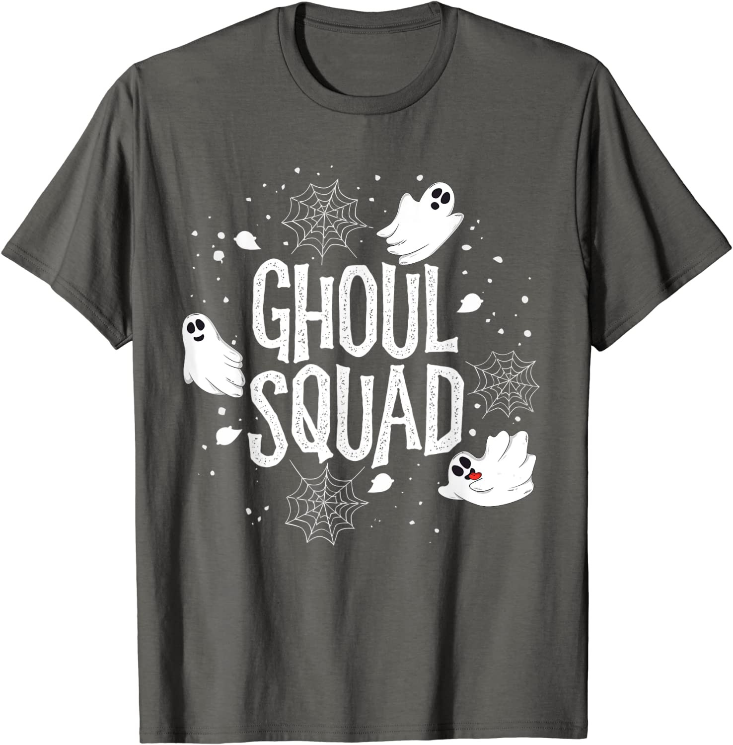 Ghoul Squad Halloween Crew Ghost Kids Boys Friends Outfit T-Shirt