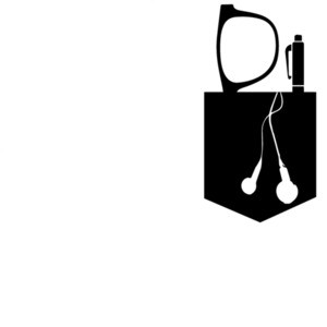 Glasses, Pen, and Ear Buds In Pocket