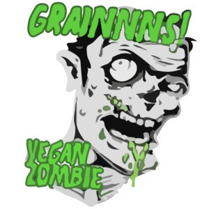 Grainnns! Vegan Zombie - Vegetarian zombie, Funny Zombie