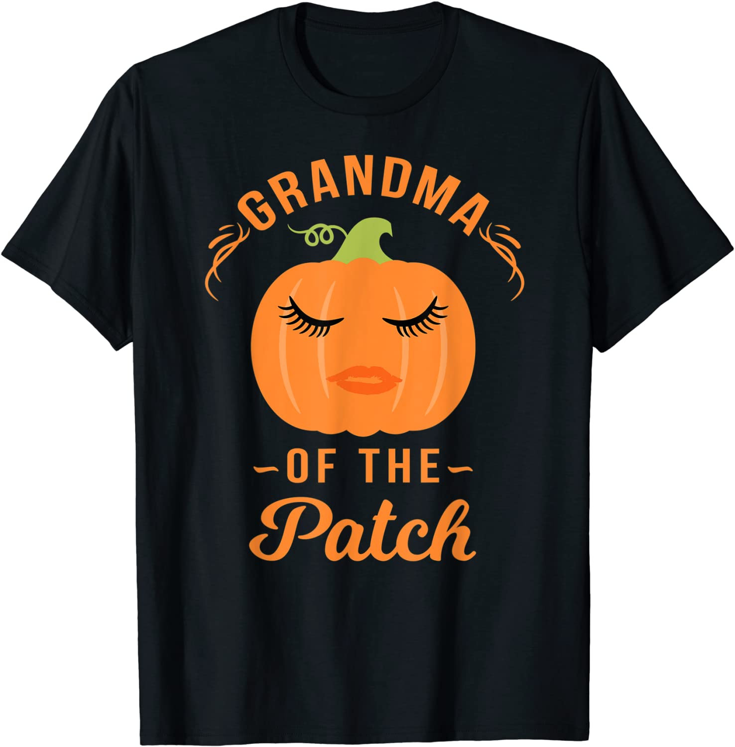Grandma Of The Patch Pumpkin Halloween T-Shirt