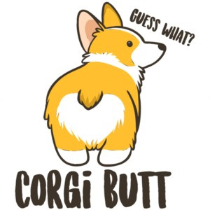 Guess what? Corgi Butt - Corgi / Pembroke Welsh Corgi