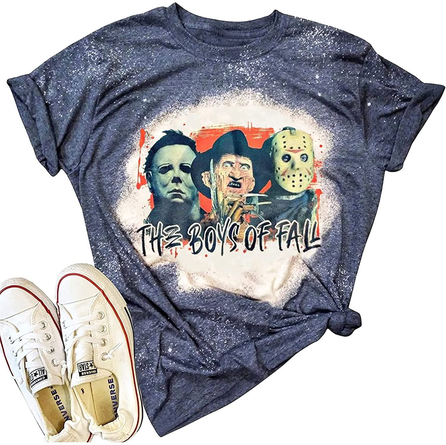 Halloween Bleached  T-Shirt