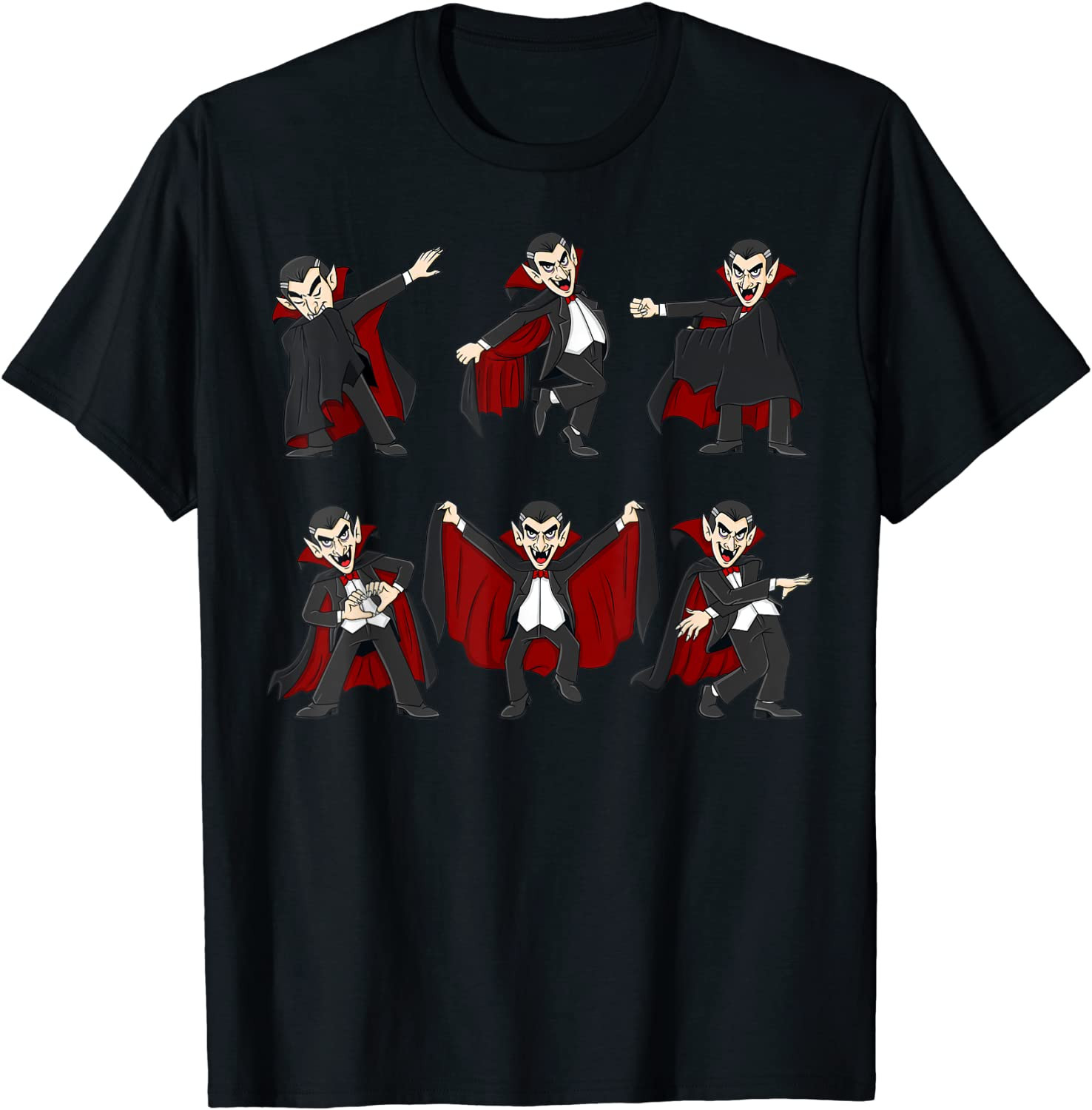 Halloween Dancing Vampire Dance Challenge Boys Girls Kids T-Shirt