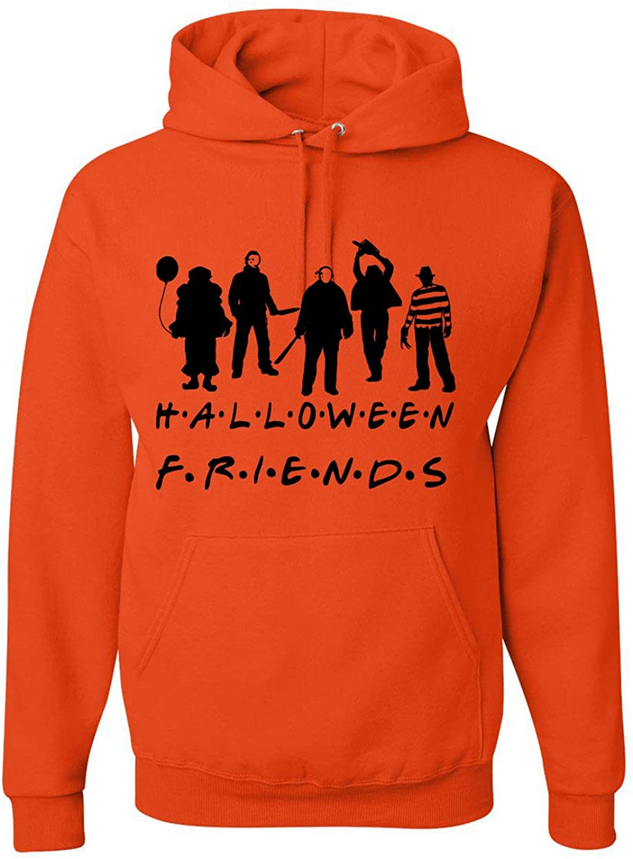 Halloween Horror Party Friends Orange Halloween T-Shirt