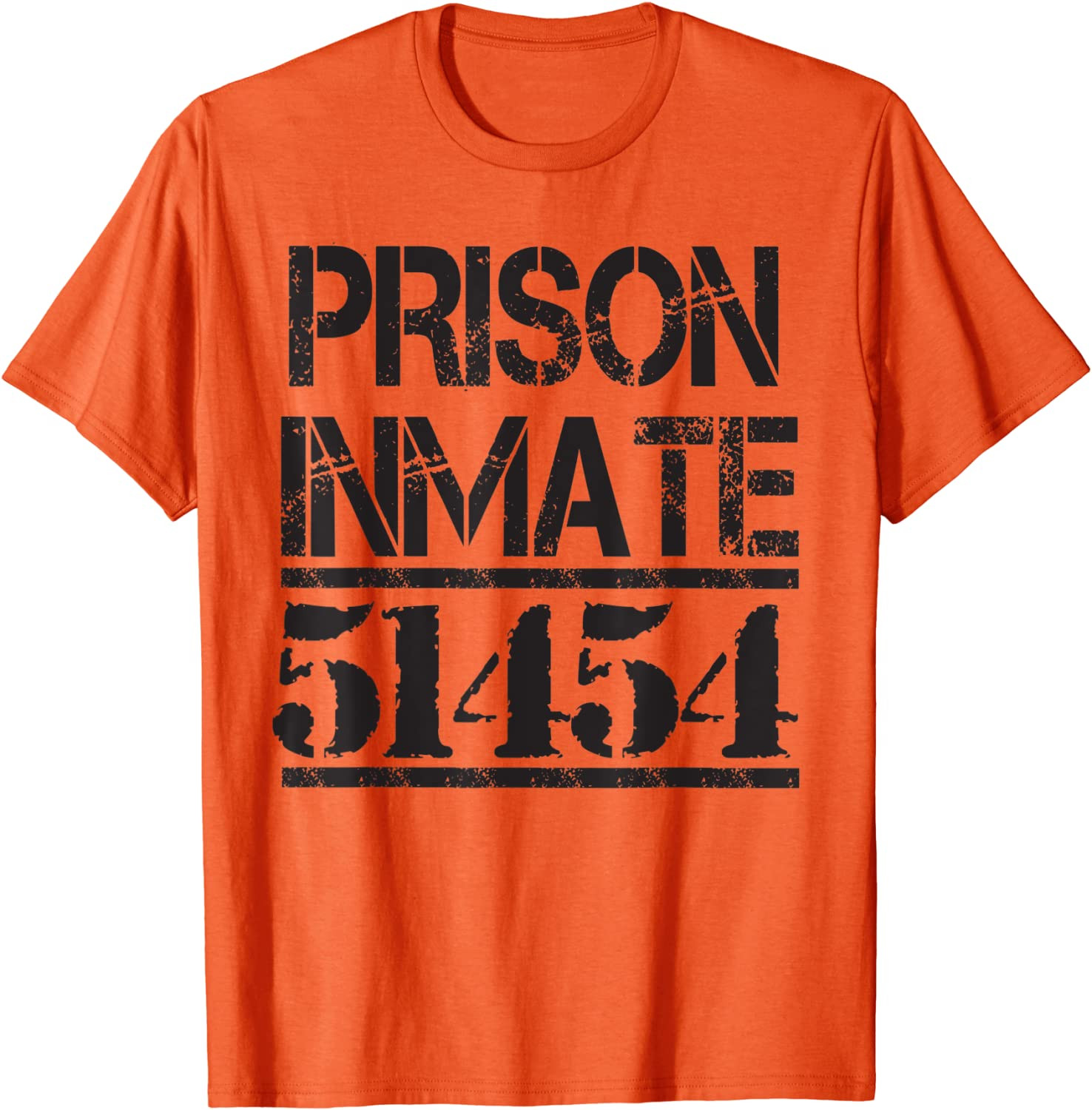 Halloween Inmate Prison Men Women Suit Lazy Costume Prisoner T-Shirt