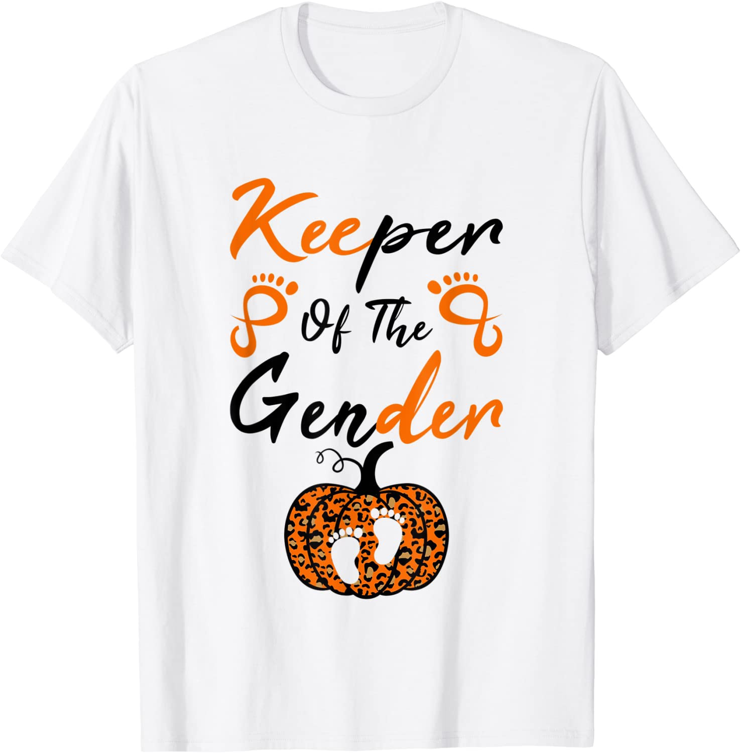 Halloween Keeper Of The Gender Reveal Baby Announcement T-Shirt