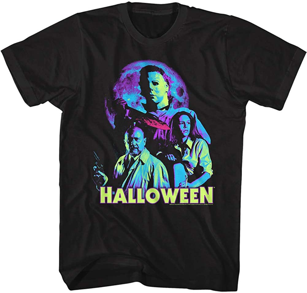Halloween Movie Neon Moon Michael Myers T-Shirt