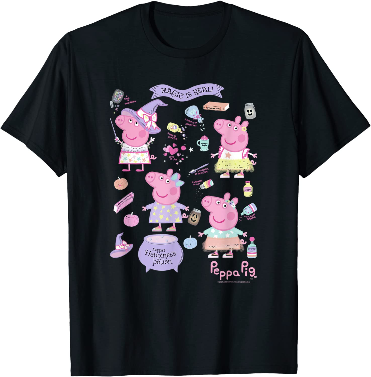 Halloween Real Peppa Magic Icons T-Shirt