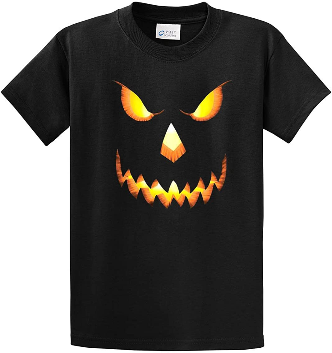 Halloween Scary Pumpkin Face Jack-o-Lantern Trick-or-Treating Spooky Men's T-Shirt