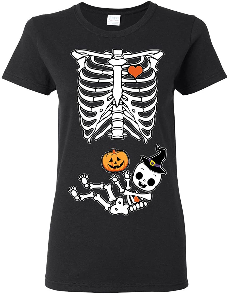 Halloween Skeleton Ladies (not Maternity) DT T-Shirt