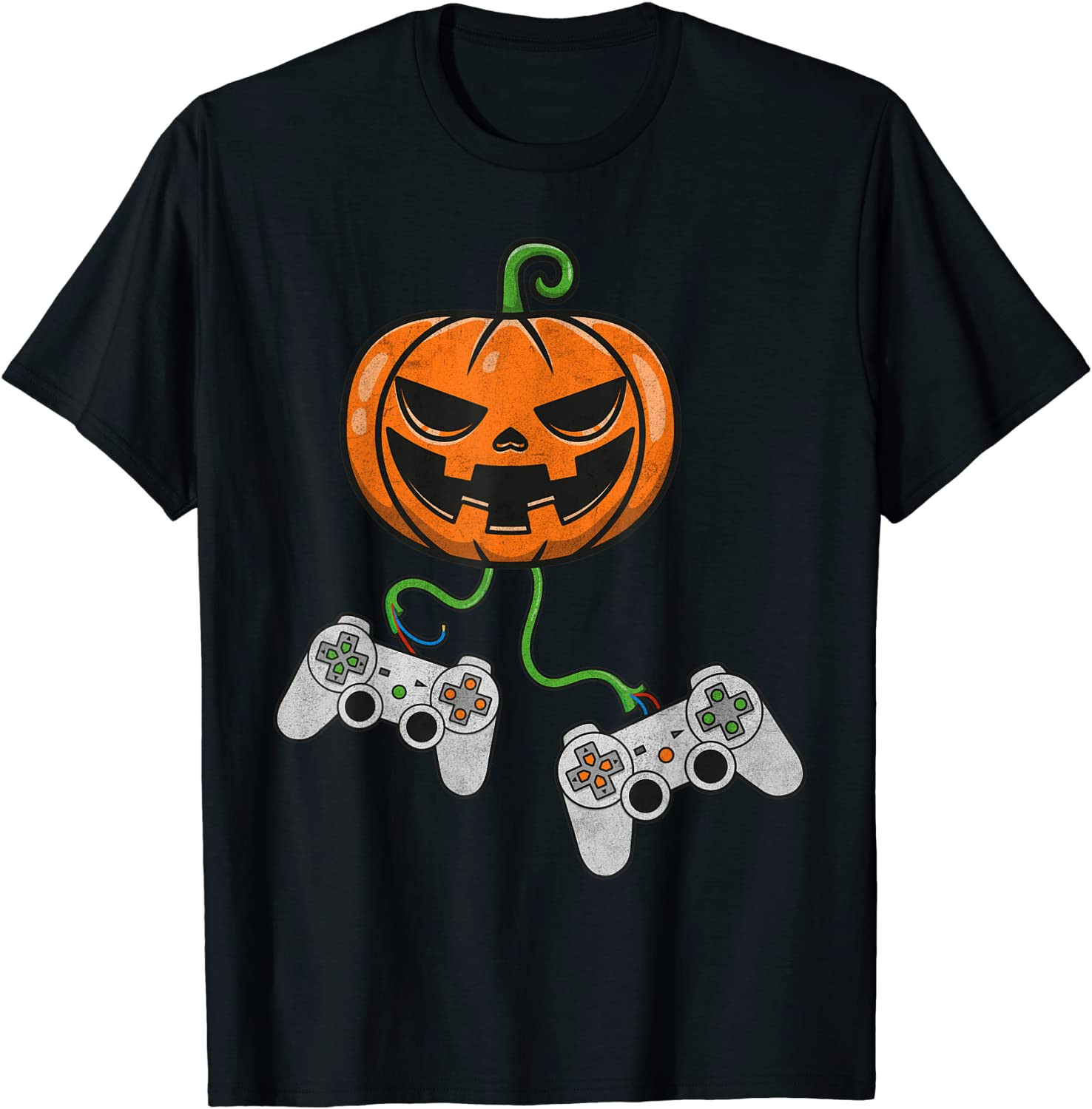 Halloween Video Game Controller Pumpkin T-Shirt