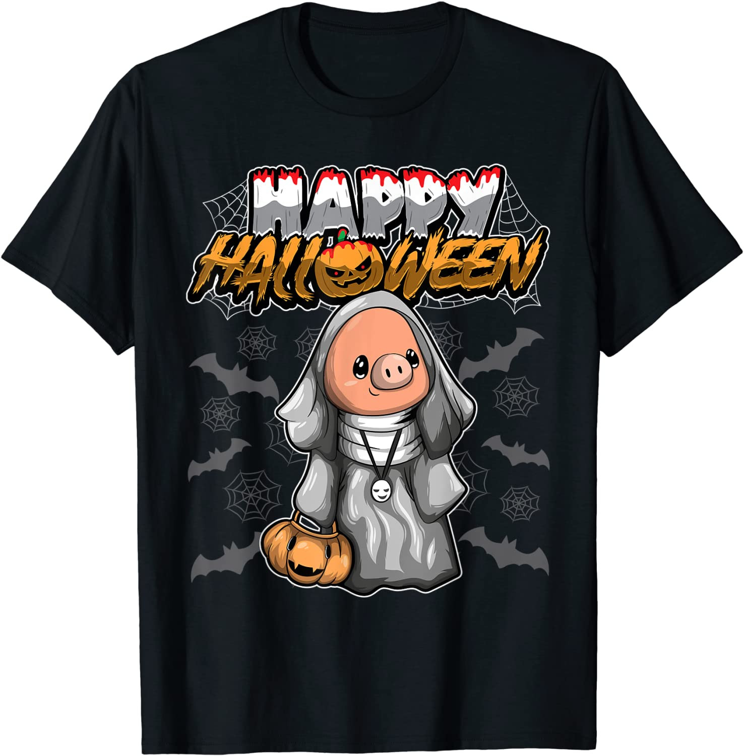 Happy Halloween - Disguised Pig Piglet - Halloween Costume T-Shirt