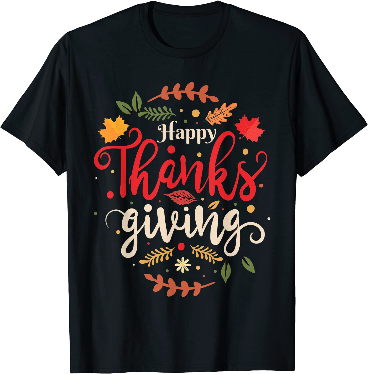 Happy Thanksgiving For Boys Girls Kids Thanksgiving Family T-Shirt