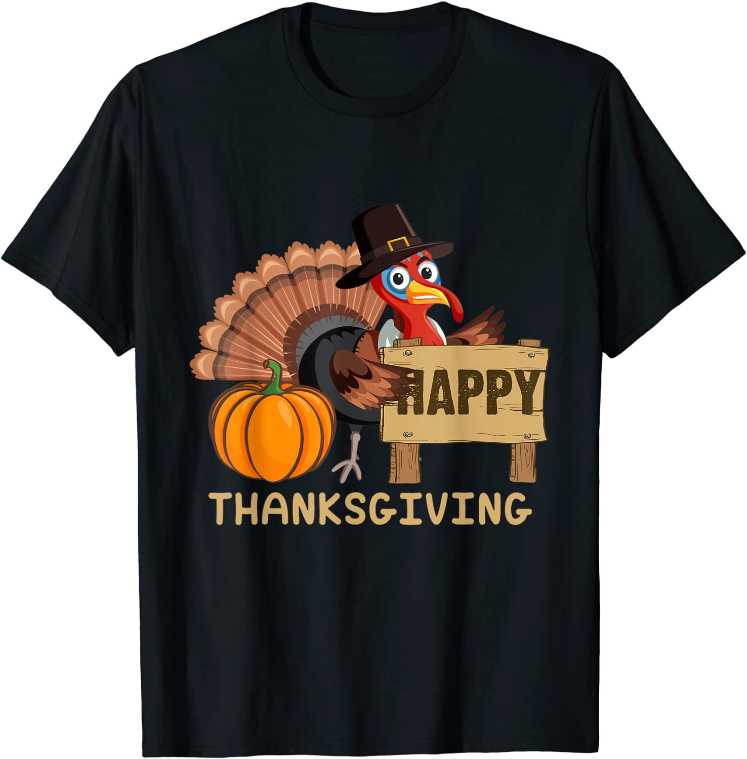 Happy Thanksgiving Holliday Fall Turkey T-Shirt