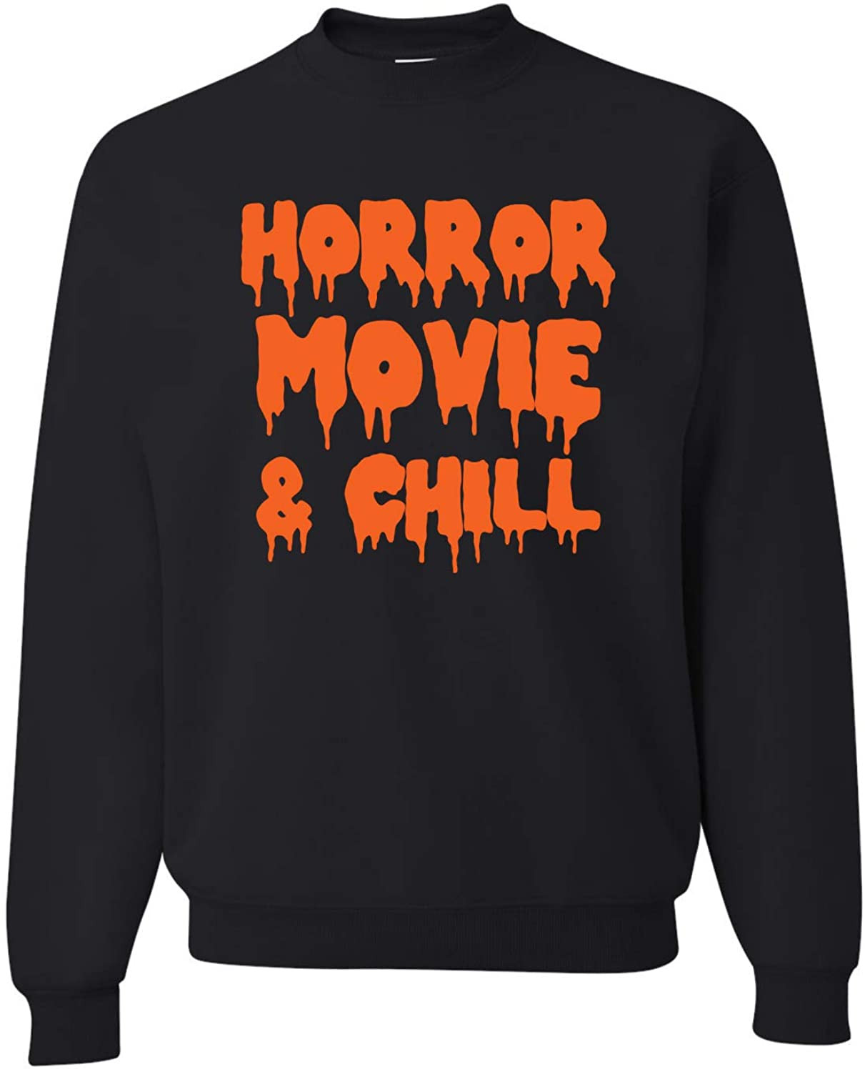 Horror Movie & Chill Orange Halloween T-Shirt