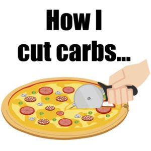 How I cut carbs...food
