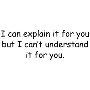 I Can Explain It For You.